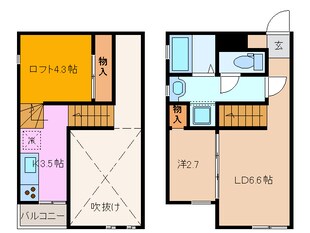 益生駅 徒歩15分 2階の物件間取画像